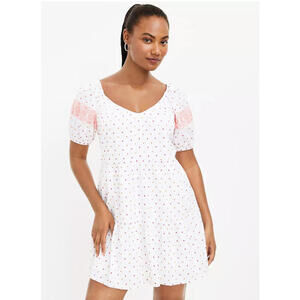 LOFT Floral Puff Sleeve Dress - NWT